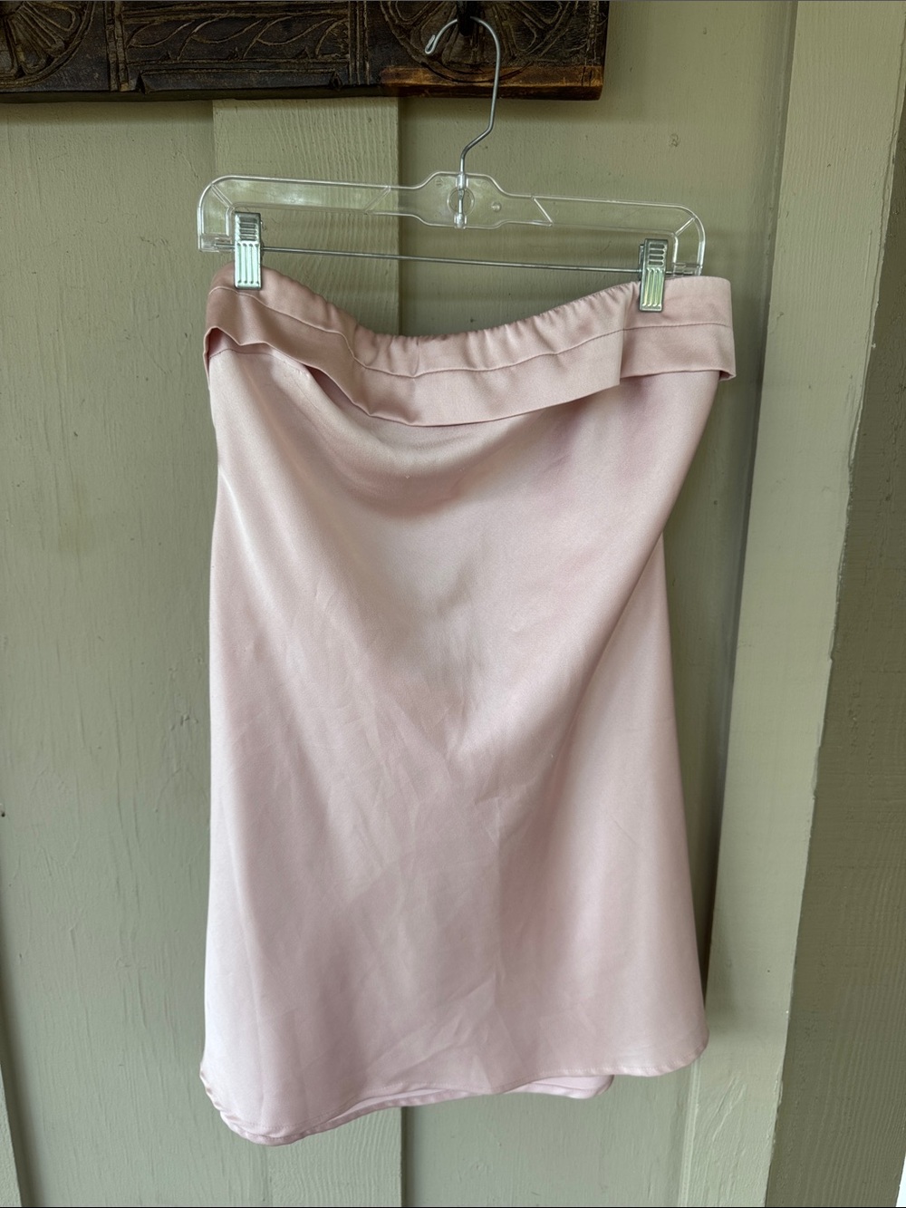 Princess Polly Blush Pink Satin A-Line Skirt